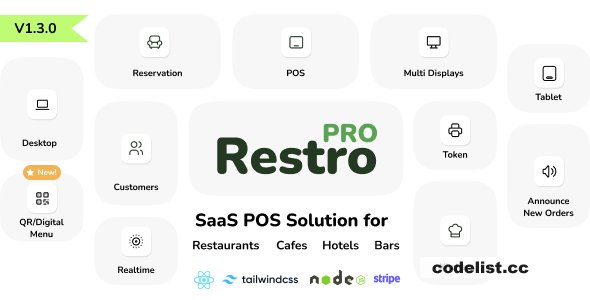 RestroPRO SaaS v1.6.0 - POS software for Restaurant, Cafe, Hotel, Food Truck