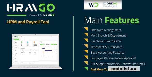 HRMGo v5.5 - HRM and Payroll Tool - nulled