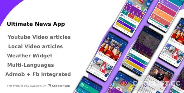 Ultimate News App (Video, Youtube, Weather, Survey) v3.0