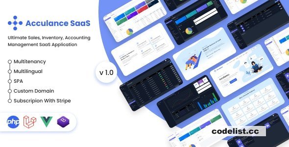 Acculance SaaS v1.0 - Multitenancy Based POS, Accounting Management System