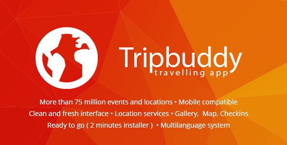 Tripbuddy v1.3 - Travel, Locations and Events Web App