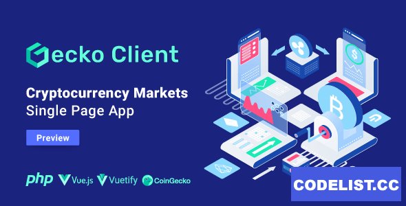 Gecko Client v1.2.0 - Crypto Currency Markets Single Page App