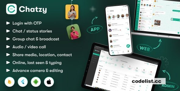 Chatzy v1.0.13 - Whatsap Clone Chat &amp; Call App