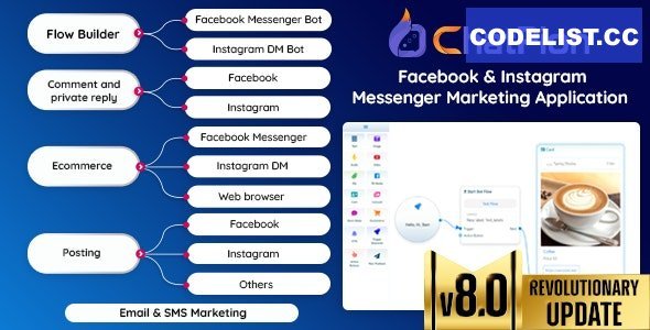 ChatPion v8.0 - Facebook &amp; Instagram Chatbot,eCommerce,SMS/Email &amp; Social Media Marketing Platform (SaaS) - nulled
