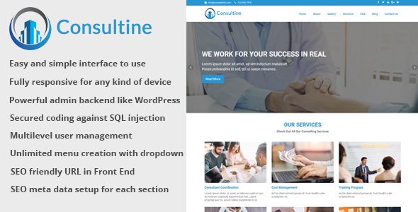 Consultine v1.6 - Consulting, Business and Finance Website CMS