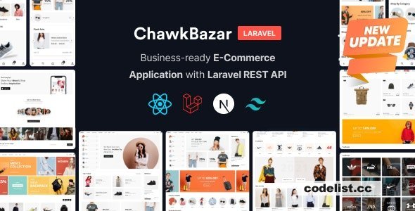 ChawkBazar Laravel v6.8.0 - React, Next, REST API Ecommerce With Multivendor - nulled