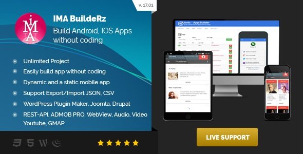 Ionic Mobile App Builder v17.07.1