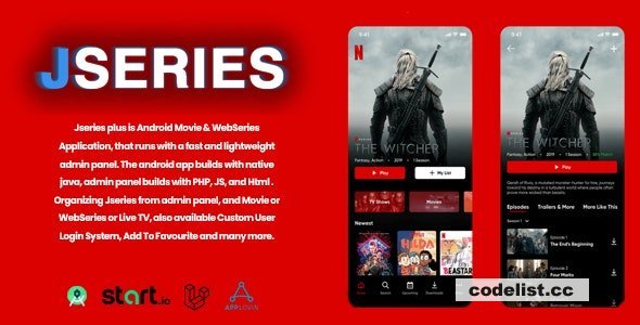 jserie + v1.0 - Movies - TV Series, Anime With Laravel Admin Panel