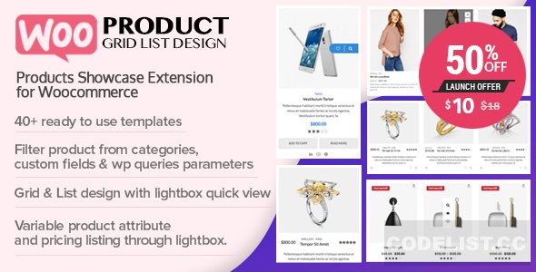 WOO Product Grid/List Design v1.0.5