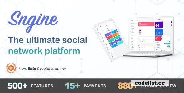 Sngine v4.0.6 - The Ultimate PHP Social Network Platform - nulled