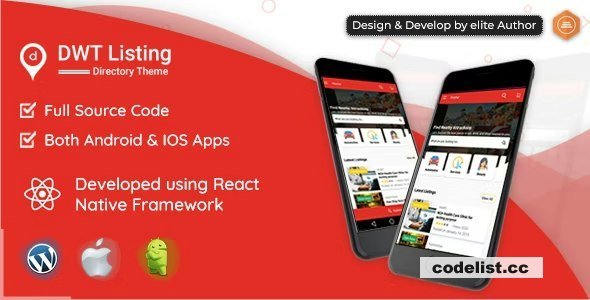 DWT Listing v2.1.5 - Directory &amp; Listing React Native App