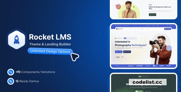 Rocket LMS Theme and Landing Page Builder v1.0