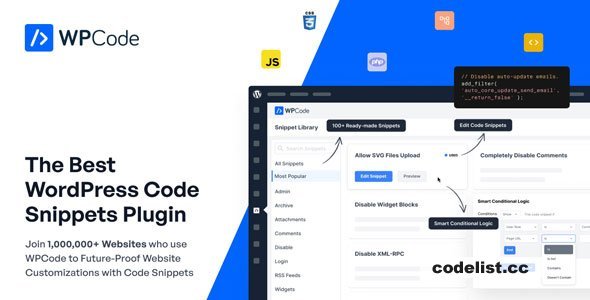 WPCode Pro v2.3.0 - The Best WordPress Code Snippets Plugin