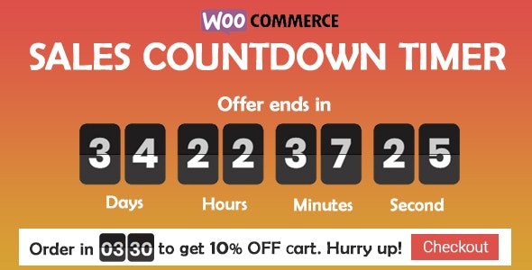 Checkout Countdown v1.0.1.3 - Sales Countdown Timer for WooCommerce and WordPress
