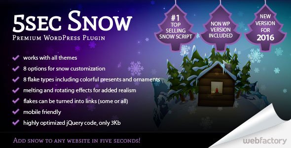 5sec Snow v1.70 - Wordpress Plugin