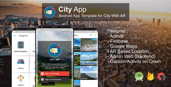 City App (Firebase, Admob, Augmented Reality) v2.4.0