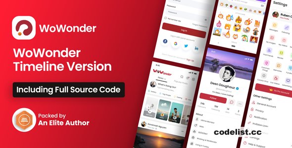 Mobile Native Social Timeline Applications v6.1 - For WoWonder Social PHP Script