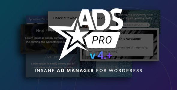 Ads Pro Plugin v4.5.6 - Multi-Purpose Advertising Manager