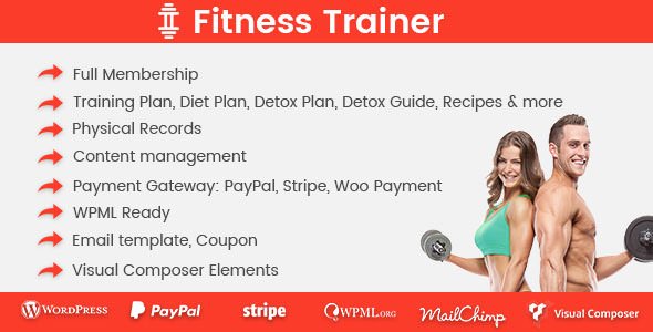 Fitness Trainer v1.4.9 - Training Membership Plugin