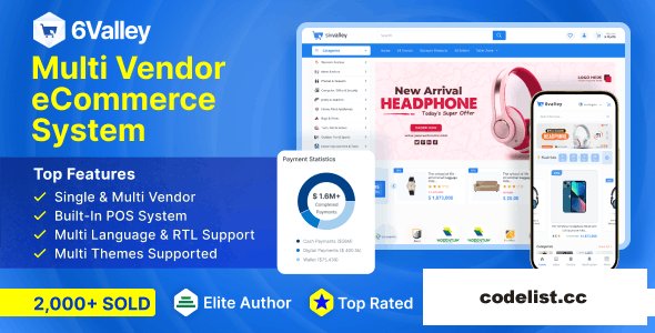 6valley Multi-Vendor E-commerce v14.2 - Complete eCommerce Mobile App, Web, Seller and Admin Panel - nulled