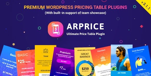 ARPrice v3.5 - Ultimate Compare Pricing table plugin