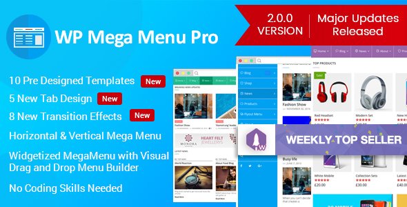 WP Mega Menu Pro v2.1.6 - Responsive Mega Menu Plugin