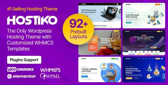 Hostiko - Hosting WordPress & WHMCS Theme v93.0