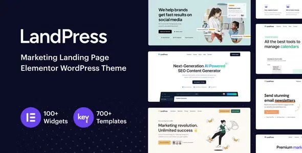 LandPress - Marketing Landing Page Elementor WordPress Theme v1.1