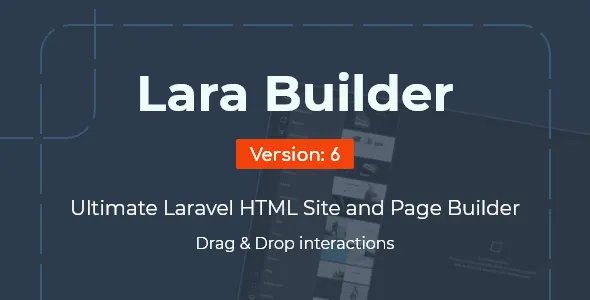 LaraBuilder - Laravel Drag & Drop SaaS HTML Site Builder v6.7