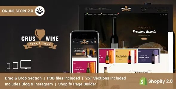 Cruswine - Sectioned Shopify Theme v2.0.0