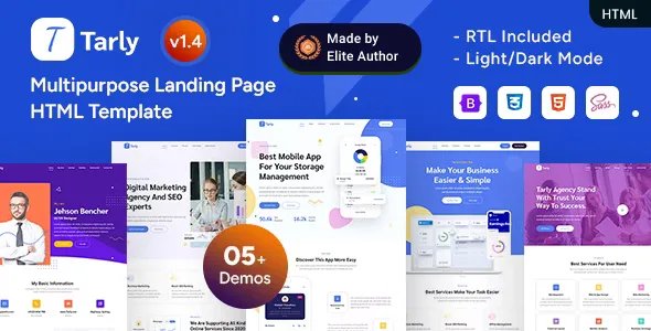 Tarly - Universal HTML Landing Page Template v1.0.1