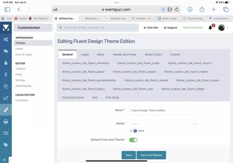 Fluent Design Invision Theme Edition (Dark / Light) v4.0.2