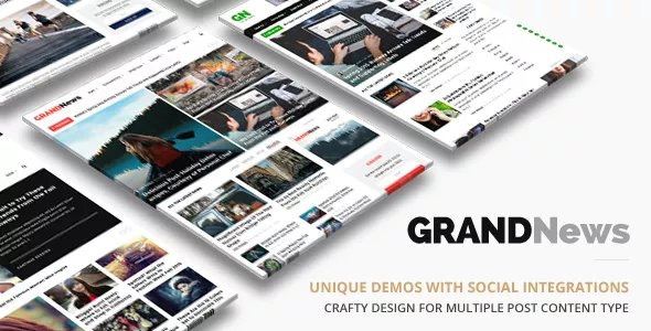 Grand News - Magazine Newspaper WordPress Theme v3.4