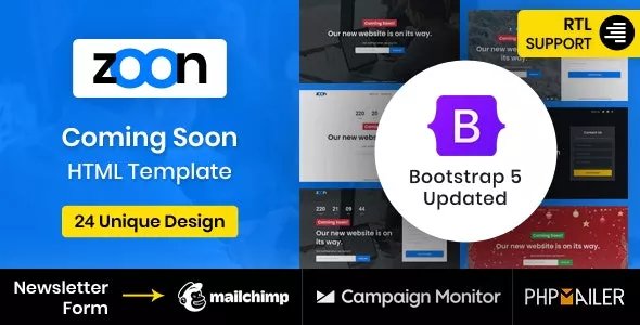 Zoon - Coming Soon Template v2.0
