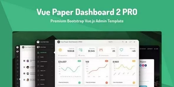 Vue Paper Dashboard 2 Pro - Premium Bootstrap 4 Vue.js Admin Template v2.3.0