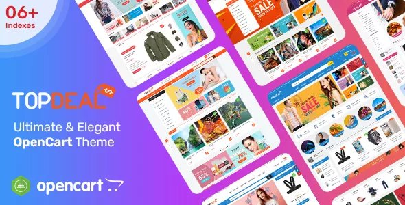 TopDeal - MarketPlace | Multi Vendor Responsive OpenCart 3 & 2.3 Theme with Mobile-Specific Layouts v1.0.7
