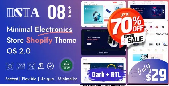 Dsta v1.0.1 - Minimal Electronics Store Shopify Theme OS 2.0