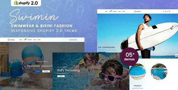 Swimin - Swimwear, Bikini Fashion &amp; Accessories Responsive Shopify 2.0 Theme