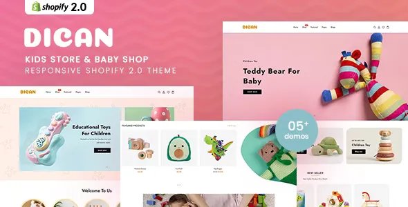 Dican - Kids Store &amp; Baby Shop Shopify 2.0 Theme
