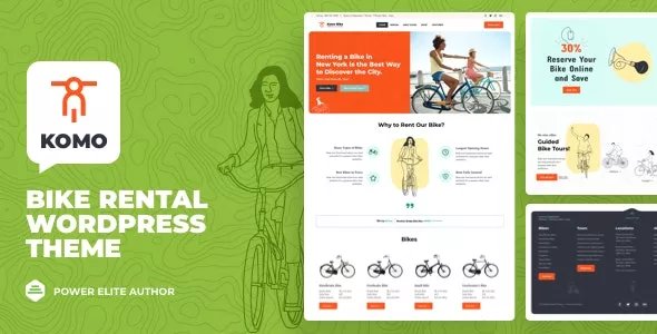 Komo - Bike Rental Shop WordPress Theme v31.0