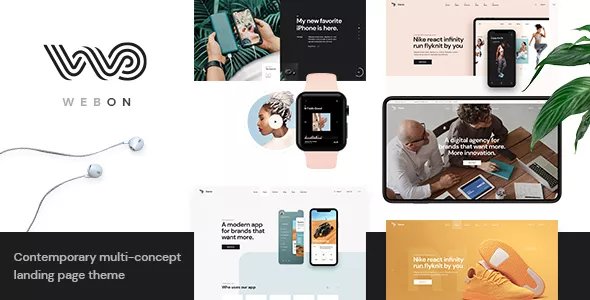 WebOn - Landing Page WordPress Theme v1.3