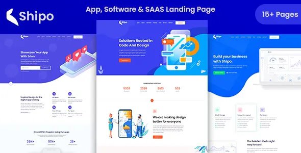 Shipo - App, Software &amp; SAAS Landing Template