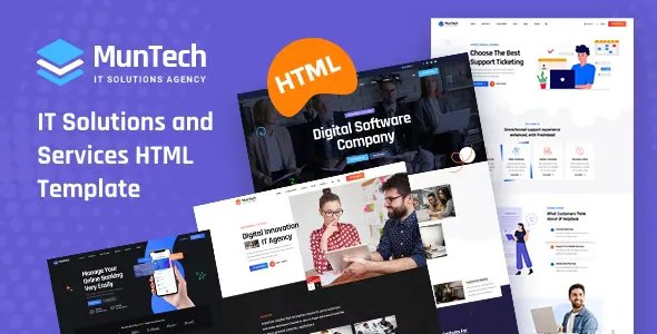 Munteh - IT Solutions &amp; Services HTML5 Template