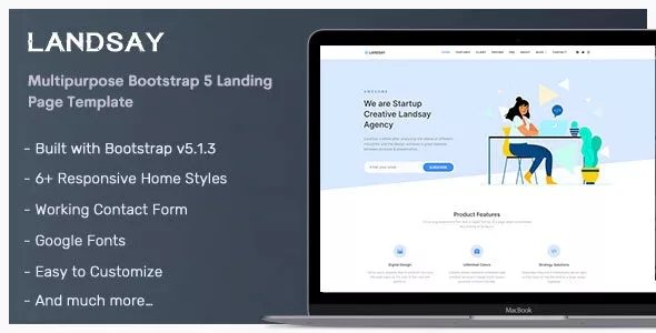 Landsay - Bootstrap 5 Landing Page Template