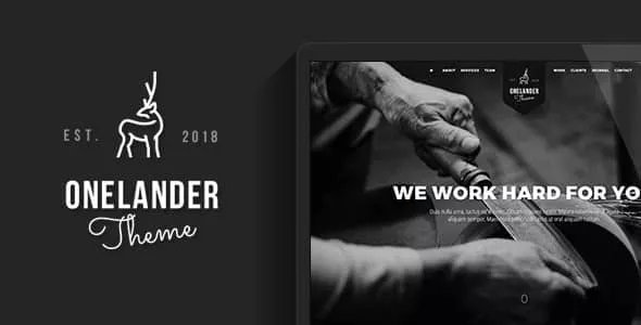 OneLander - Creative Landing Page WordPress Theme v2.4.13