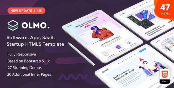 OLMO - Software &amp; SaaS HTML5 Template