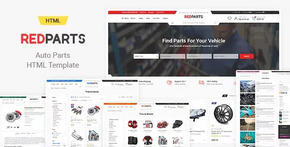 RedParts - Auto Parts HTML Template v1.3.1