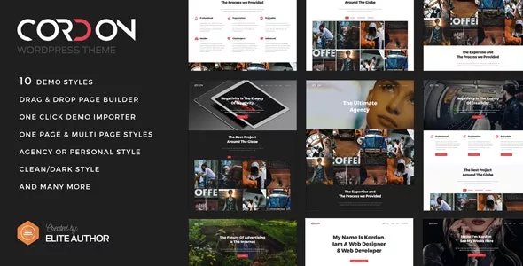 Cordon v1.1.4 - Responsive One Page & Multi Page Portfolio