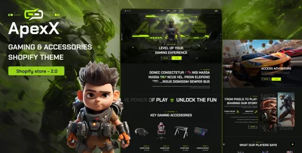 ApexX - Esports & Gaming Store Shopify Theme v1.1