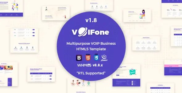 Voifone - Multipurpose VOIP Business HTML5 Template v1.8